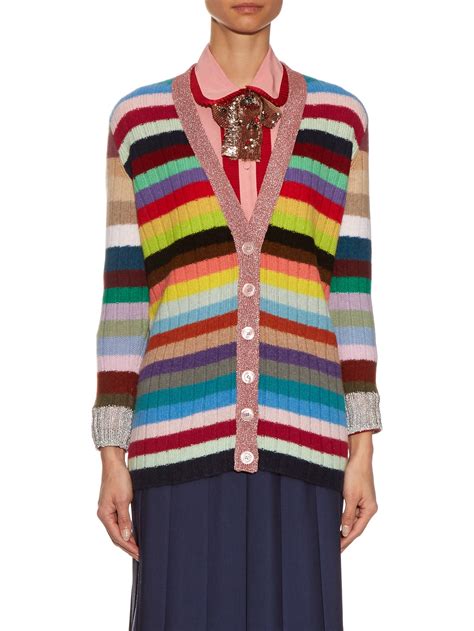 gucci rainbow cardigan